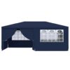 Professional Party Tent with Side Walls 4x6 m Blue 90 g/m?
