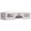 Professional Party Tent with Side Walls 4x9 m White 90 g/m?