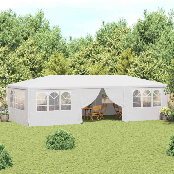 Professional Party Tent with Side Walls 4x9 m White 90 g/m?