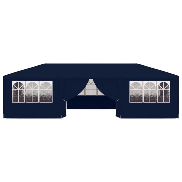 Professional Party Tent with Side Walls 4x9 m Blue 90 g/m?