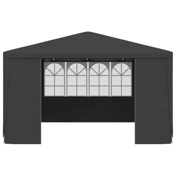 Professional Party Tent with Side Walls 4x4 m Anthracite 90 g/m?