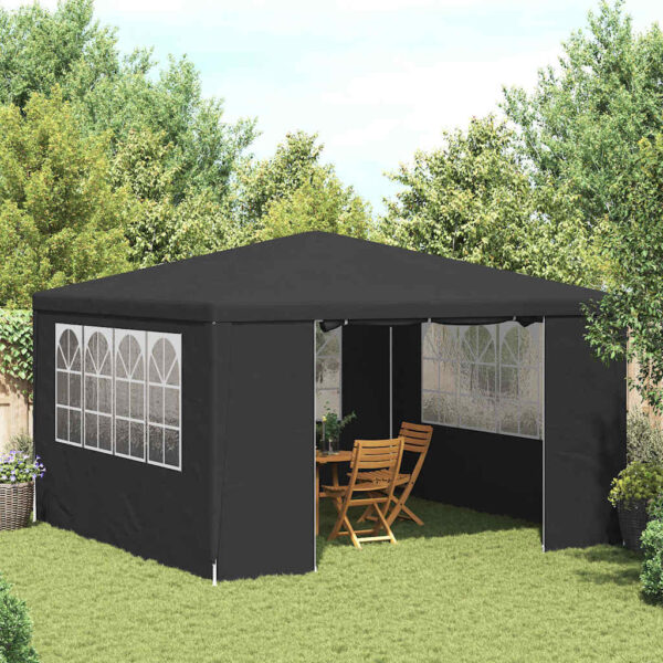 Professional Party Tent with Side Walls 4x4 m Anthracite 90 g/m?
