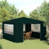 Professional Party Tent with Side Walls 4x4 m Green 90 g/m?
