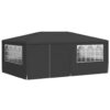 Professional Party Tent with Side Walls 4x6 m Anthracite 90 g/m?