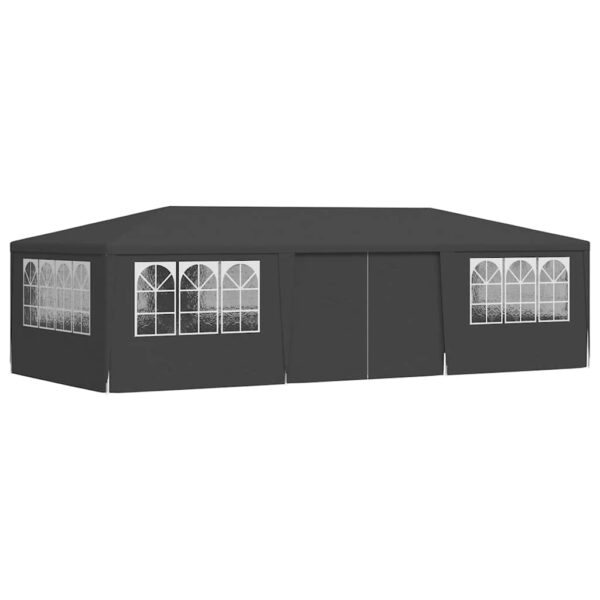 Professional Party Tent with Side Walls 4x9 m Anthracite 90 g/m?