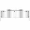 8719883769059_g_en_hd_1.jpg Double Door Fence Gate with Spear Top 400x175 cm
