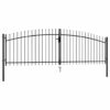 8719883769066_a_en_hd_1.jpg Double Door Fence Gate with Spear Top 400x200 cm