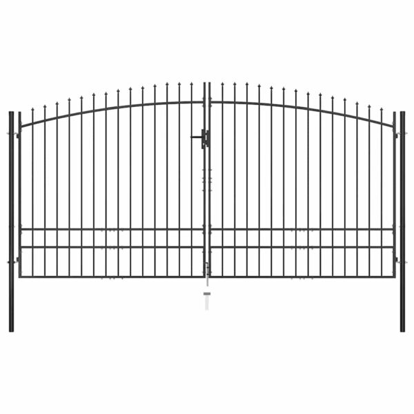 8719883769080_g_en_hd_1.jpg Double Door Fence Gate with Spear Top 400x248 cm