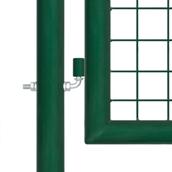 Mesh Garden Gate Steel 400x75 cm Green