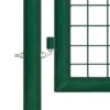 Mesh Garden Gate Steel 400x100 cm Green
