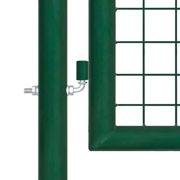 Mesh Garden Gate Steel 400x100 cm Green
