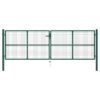 Mesh Garden Gate Steel 400x125 cm Green