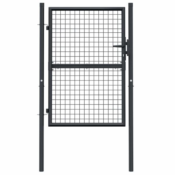 8719883769363_g_en_hd_2.jpg Mesh Garden Gate Galvanised Steel 100x125 cm Grey