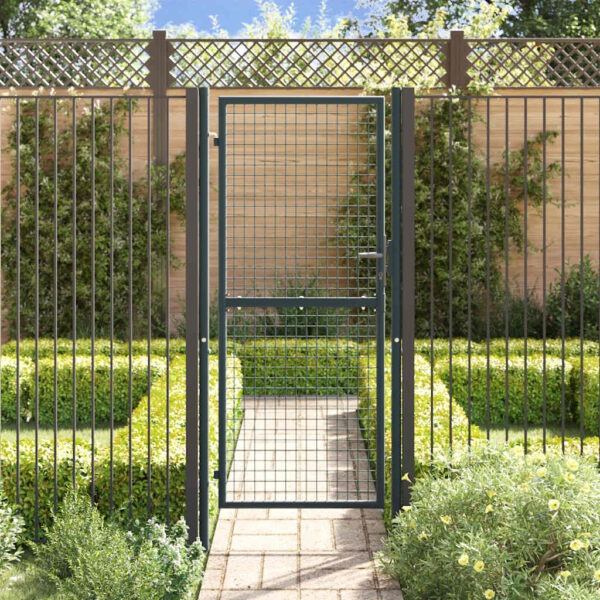 8719883769394_g_en_hd_1.jpg Mesh Garden Gate Galvanised Steel 100x200 cm Grey