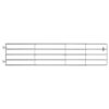 5 Bar Field Gate Steel (150-400)x90 cm Silver