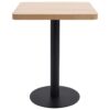 Bistro Table Light Brown 60X60 cm MDF