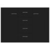 Sideboard Black 88x30x65 cm Engineered Wood