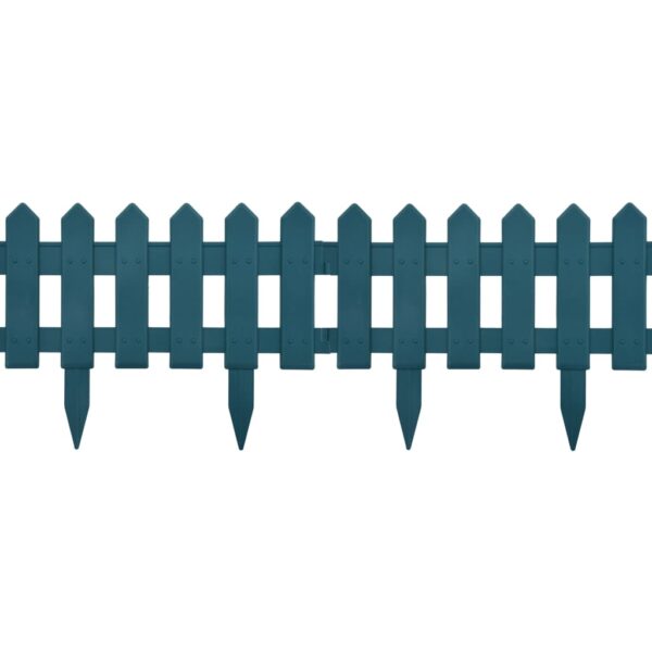 Lawn Edgings 25 pcs Green 10 m PP