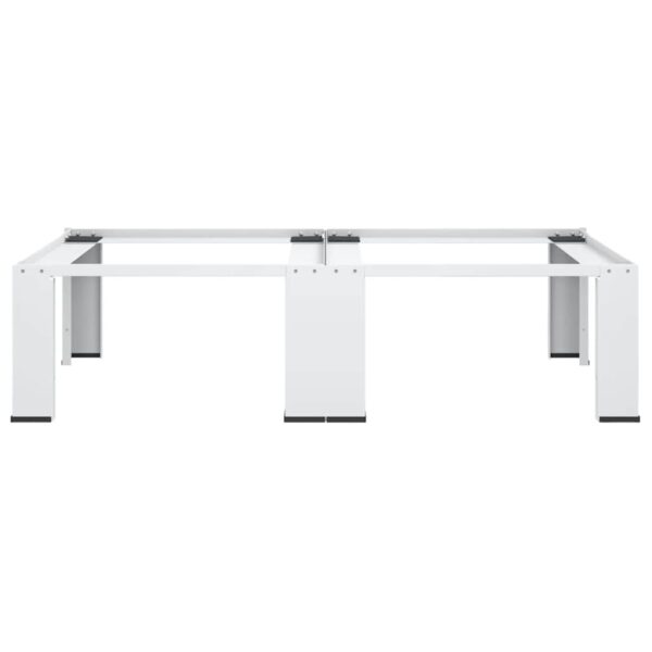 Double Washing and Drying Machine Pedestal White