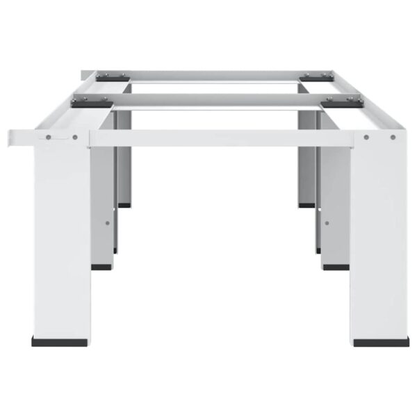 Double Washing and Drying Machine Pedestal White