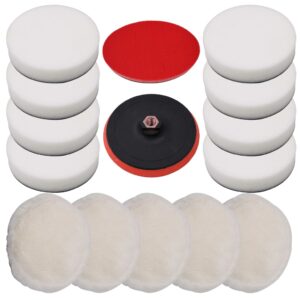 14 Piece Polishing Pad Set 180 mm