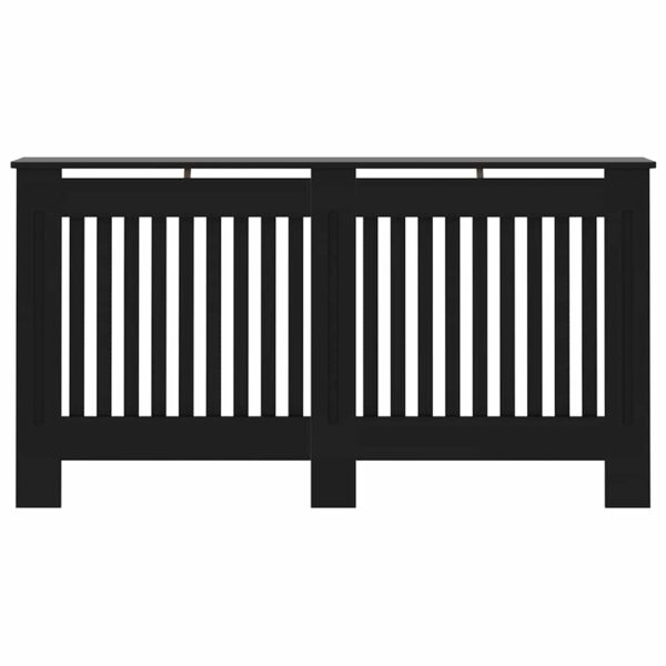 Radiator Cover Black 152x19x81.5 cm MDF