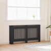 Radiator Cover Black 152x19x81.5 cm MDF