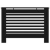 Radiator Cover Black 112x19x81.5 cm MDF