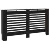 Radiator Cover Black 152x19x81.5 cm MDF