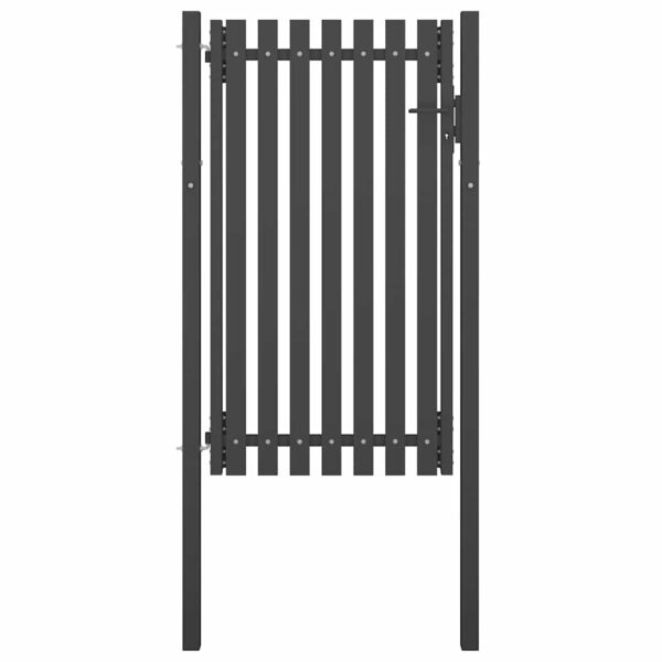 Garden Fence Gate Steel 1x2.25 m Anthracite
