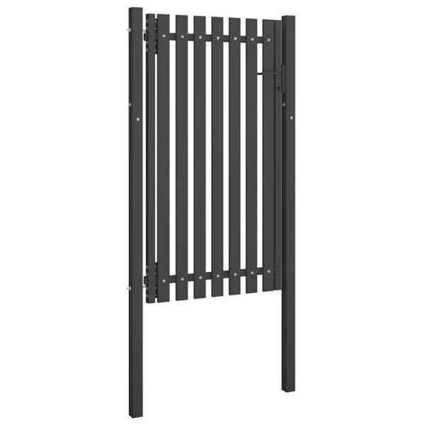 Garden Fence Gate Steel 1x2.25 m Anthracite