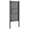 Garden Fence Gate Steel 100x200 cm Anthracite