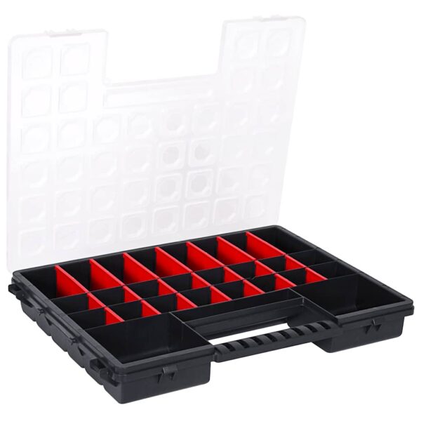 Assortment Boxes 5 pcs with Adjustable Dividers 385x283x50 mm Plastic
