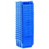 Stacking Storage Bins 20 pcs Blue Plastic