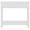 Desk White 80x40x75 cm Engineered Wood