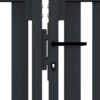 Double Door Fence Gate Steel 300x100 cm Anthracite