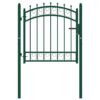 8719883885971_g_en_hd_1.jpg Fence Gate with Spikes Steel 100x100 cm Green