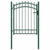 8719883885988_g_en_hd_1.jpg Fence Gate with Spikes Steel 100x125 cm Green