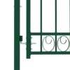 8719883885988_g_en_hd_3.jpg Fence Gate with Spikes Steel 100x125 cm Green