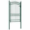 8719883886008_a_en_hd_1.jpg Fence Gate with Spikes Steel 100x175 cm Green