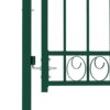 8719883886008_g_en_hd_3.jpg Fence Gate with Spikes Steel 100x175 cm Green