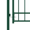8719883886077_g_en_hd_2.jpg Fence Gate with Spikes Steel 100x100 cm Green