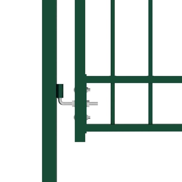 8719883886077_g_en_hd_2.jpg Fence Gate with Spikes Steel 100x100 cm Green