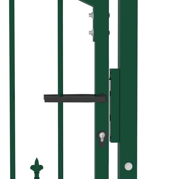 8719883886176_g_en_hd_3.jpg Fence Gate with Spikes Steel 100x100 cm Green