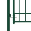 8719883886190_g_en_hd_2.jpg Fence Gate with Spikes Steel 100x150 cm Green