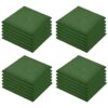 Fall Protection Tiles 24 pcs Rubber 50x50x3 cm Green