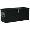 Aluminium Box 80x30x35 cm Black