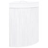 Bamboo Corner Laundry Basket White 60 L