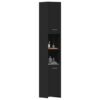 Bathroom Cabinet Black 30x30x183.5 cm Engineered Wood
