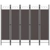5-Panel Room Divider Anthracite 200x180 cm